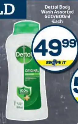 Pick n Pay Dettol Body Wash Assorted 500/600ml Each offer