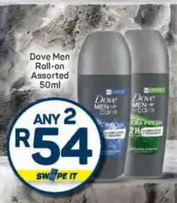 Pick n Pay Dove Men Roll-on Assorted 50ml offer