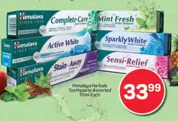 Pick n Pay Himalaya Herbals Toothpaste Assorted 75ml Each offer