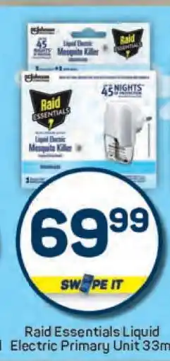 Pick n Pay Raid Essentials Liquid Electric Primary Unit 33ml offer