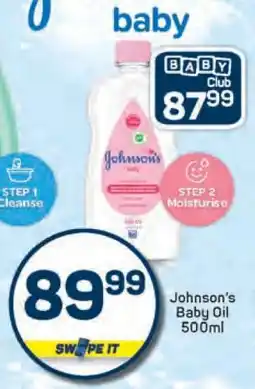 Pick n Pay Johnson's Baby Oil 500ml offer
