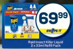 Pick n Pay Raid Insect Killer Liquid 2 x 33ml Refill Pack offer