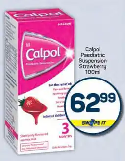 Pick n Pay Calpol Paediatric Suspension Strawberry 100ml offer