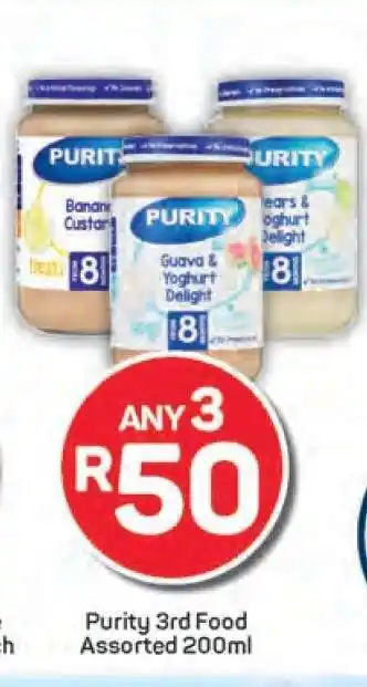 Pick n Pay Purity 3rd Food Assorted 200ml offer