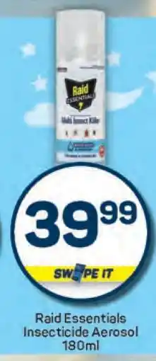 Pick n Pay Raid Essentials Insecticide Aerosol 180ml offer