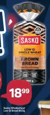 Pick n Pay Sasko Wholewheat Low GI Bread 800g offer