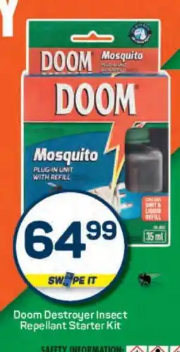Pick n Pay Doom Destroyer Insect Repellant Starter Kit offer