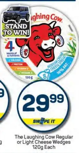 Pick n Pay The Laughing Cow Regular or Light Cheese Wedges 120g Each offer
