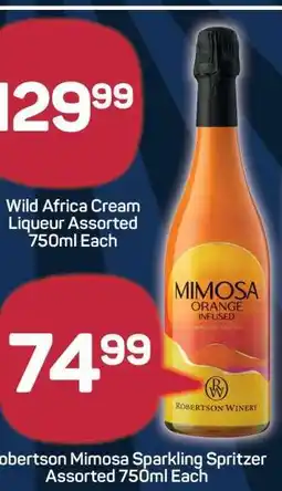 Pick n Pay Robertson Mimosa Sparkling Spritzer Assorted 750ml Each offer