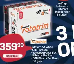Pick n Pay Rotatrim A4 White Multi-Purpose Photocopy Paper Box offer