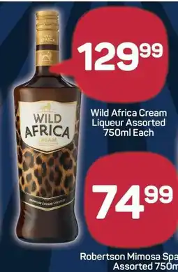 Pick n Pay Wild Africa Cream Liqueur Assorted 750ml Each offer