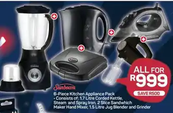 Pick n Pay Sunbeam 6-Piece Kitchen Appliance Pack offer