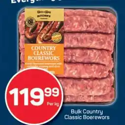 Pick n Pay Bulk Country Classic Boerewors offer