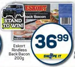 Pick n Pay Eskort Rindless Back Bacon 200g offer