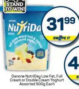 Pick n Pay Danone NutriDay Low Fat, Full Cream or Double Cream Yoghurt Assorted 900g Each offer