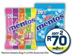 Pick n Pay Mentos Sweets Bag Fruit Mix Assorted 20s offer