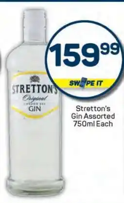 Pick n Pay Stretton's Gin Assorted 750ml Each offer
