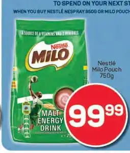 Pick n Pay Nestle Milo Pouch 750g offer