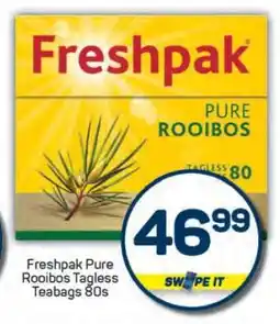 Pick n Pay Freshpak Pure Rooibos Tagless Teabags 80s offer