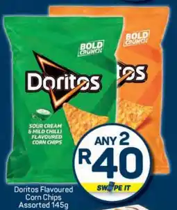 Pick n Pay Doritos Flavoured Corn Chips Assorted 145g offer