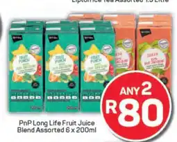 Pick n Pay PnP Long Life Fruit Juice Blend Assorted 6 x 200ml offer