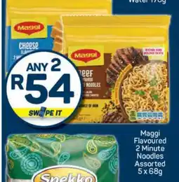 Pick n Pay Maggi Flavoured 2 Minute Noodles Assorted 5 x 68g offer