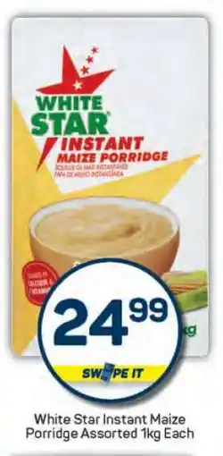 Pick n Pay White Star Instant Maize Porridge Assorted 1kg Each offer