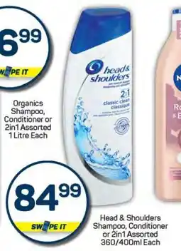Pick n Pay Head & Shoulders Shampoo, Conditioner or 2in1 Assorted 360/400ml Each offer