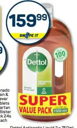 Pick n Pay Dettol Antiseptic Liquid 2 x 750 ml offer