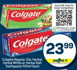 Pick n Pay Colgate Regular, Gel, Herbal, Herbal White or Herbal Salt Toothpaste 100ml Each offer