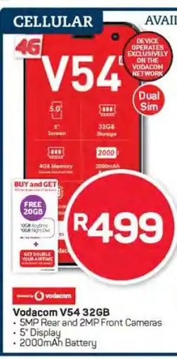 Pick n Pay Vodacom V54 32GB offer