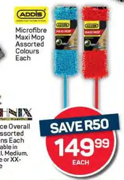 Pick n Pay Microfibre Maxi Mop Assorted Colours Each offer