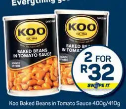 Pick n Pay Koo Baked Beans In Tomato Sauce 400g/410g offer