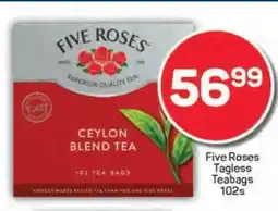 Pick n Pay Five Roses Tagless Teabags 102s offer