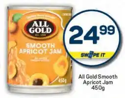 Pick n Pay ALL GOLD SMOOTH APRICOT JAM 450g offer