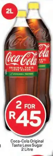 Pick n Pay Coca-Cola Original Taste Less Sugar 2 Litre offer