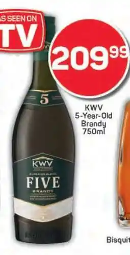 Pick n Pay KWV 5-Year-Old Brandy 750ml offer