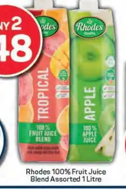 Pick n Pay Rhodes 100% Fruit Juice Blend Assorted 1 Litre offer