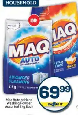 Pick n Pay Maq Auto or Hand Washing Powder offer