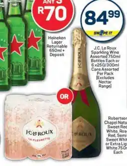 Pick n Pay J.C. Le Roux Sparkling Wine offer