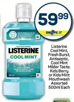 Pick n Pay Listerine Cool Mint Mouthwash offer