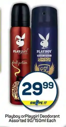 Pick n Pay Playboy or Playgirl Deodorant offer