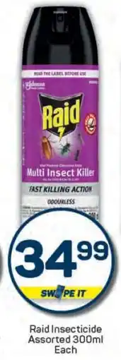 Pick n Pay Raid Insecticide Assorted 300ml offer