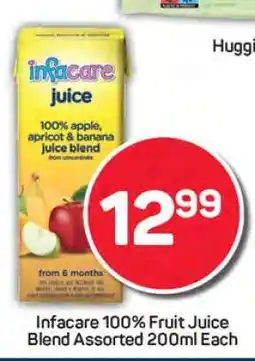 Pick n Pay Infacare 100% Fruit Juice Blend Assorted 200ml Each offer