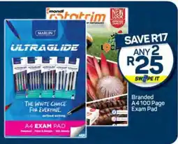 Pick n Pay Branded A4 100 Page Exam Pad offer