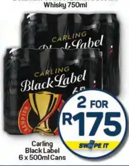 Pick n Pay Carling Black Label 6 x 500ml Cans offer