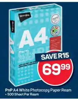 Pick n Pay PnP A4 White Photocopy Paper Ream offer