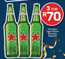 Pick n Pay Heineken Lager 650ml offer