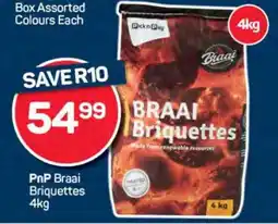 Pick n Pay PnP Braai Briquettes 4kg offer