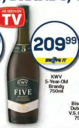 Pick n Pay KWV 5-Year-Old Brandy 750ml offer